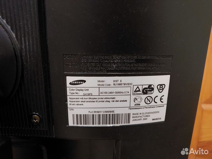 Монитор samsung 910t s