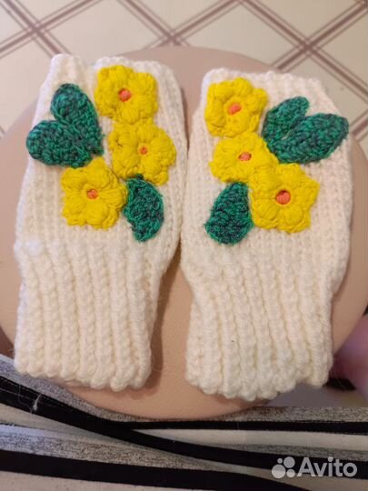 Митенки вязаные