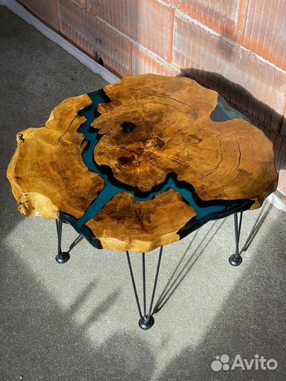 Изготовление столов лофт из эпоксидной смолы