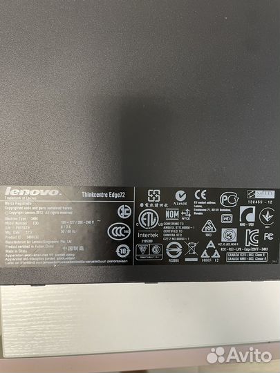 Компьютер системный блок Lenovo Thinkcentre Edge72