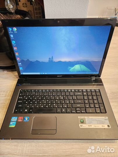 Acer 7750g, core i5, 8gb, SSD+HDD, 17