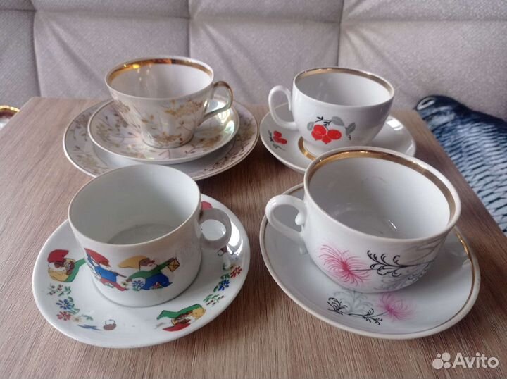 Лфз и др. Чайные пары, чашки, блюдца