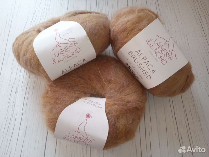 Пряжа Alpaca Brushed Альпака Букле
