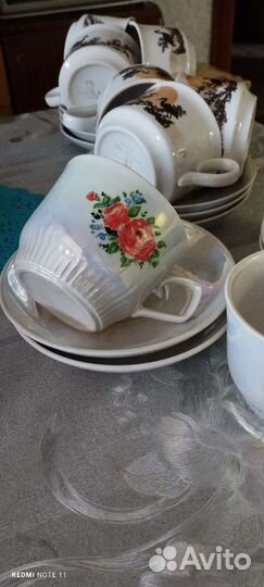 Чайные чашки с блюдцами СССР