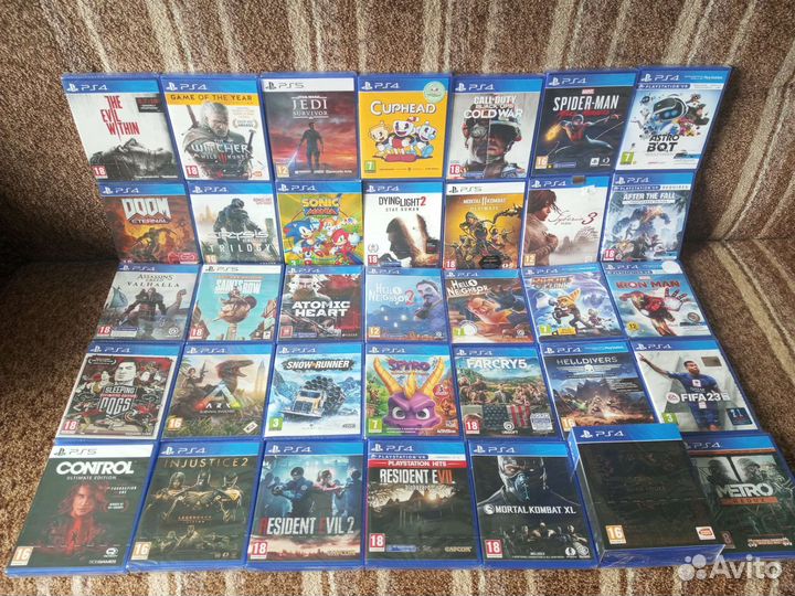 Новые, в плëнке диски для ps4/ps5, цены в описании