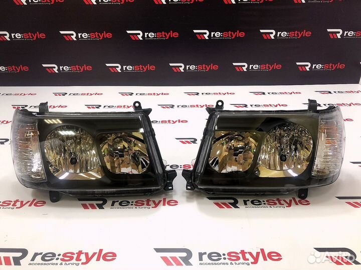 Фары Land Cruiser 100 2003-2007г Темные