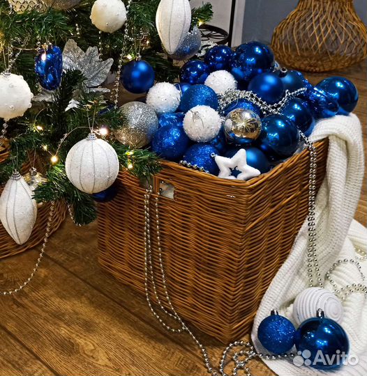 Корзина плетеная из бумажной лозы