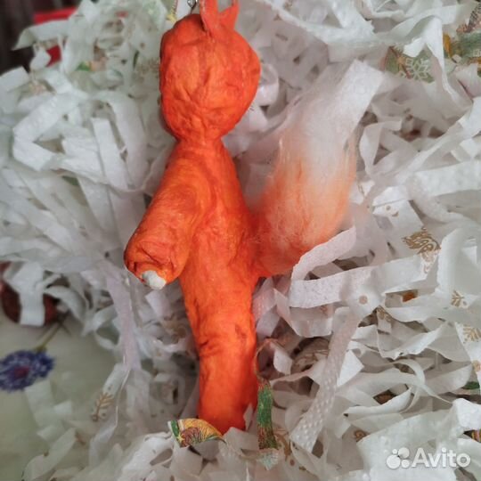 Ватные елочные игрушки СССР