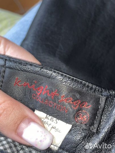 Юбка из экокожи