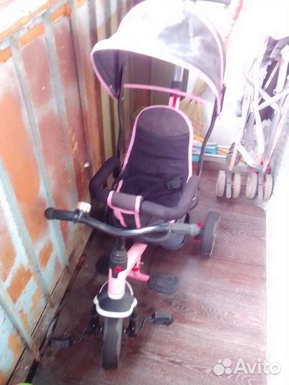 Детский велосипед с ручкой бу