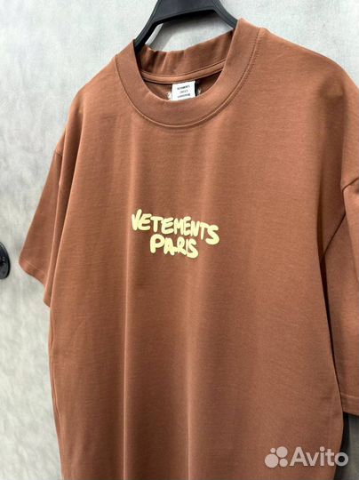 Футболка vetements paris оверсайз (топ 2025)