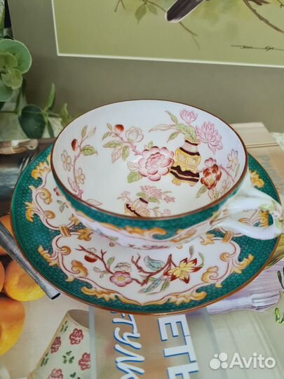 Старинная чашка с блюдцем. Франция