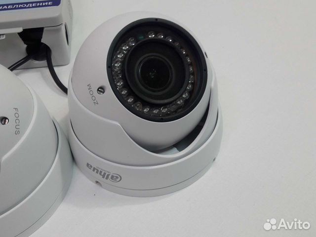 3 камеры видеонаблюдения 4Мп регистратор Dahua