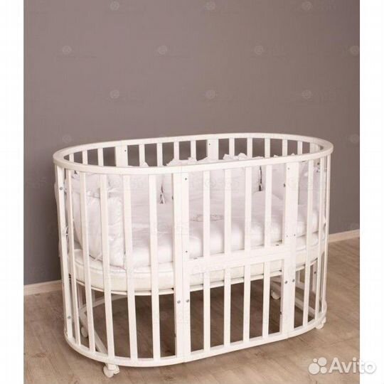 Кроватка-трансформер 7 в 1 + бортики Loomknits