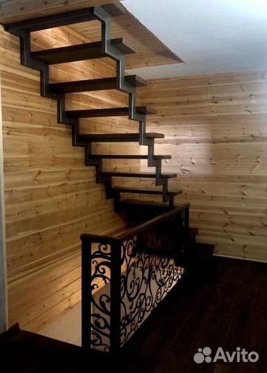 Металлокаркас для лестницы 