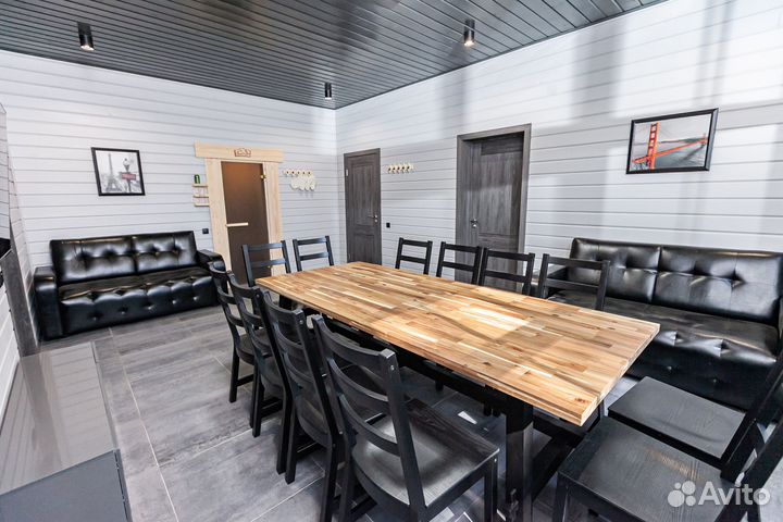 Русская баня на дровах, купели, мангал, ресторан