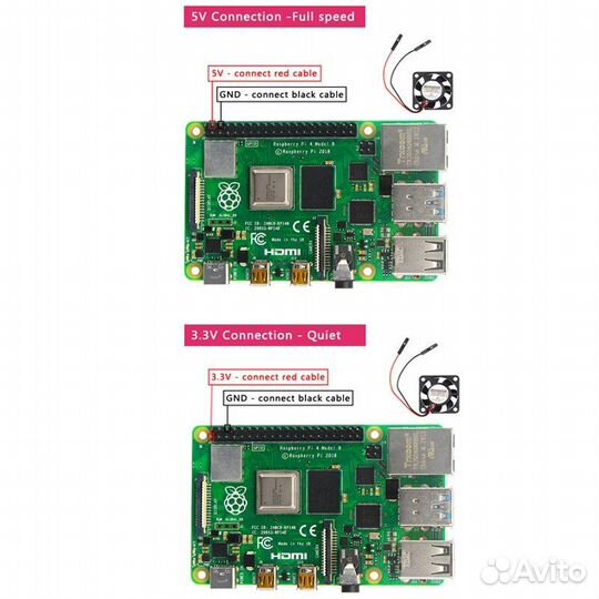 Вентилятор охлаждения Raspberry Pi