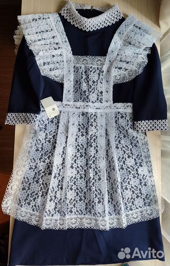 Школьная форма для девочки синяя 140