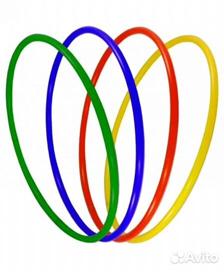 Обруч пластик цветной 60см / 70см/ 80см/ 90см