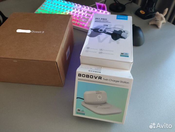 Oculus Quest 3 + bobovr m3 pro (Full) + Case