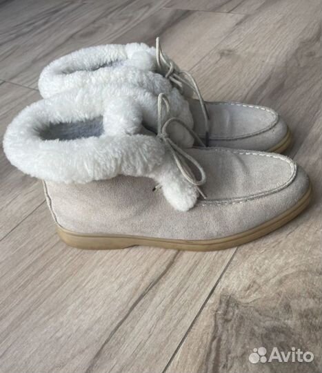 Ботинки замшевые женские