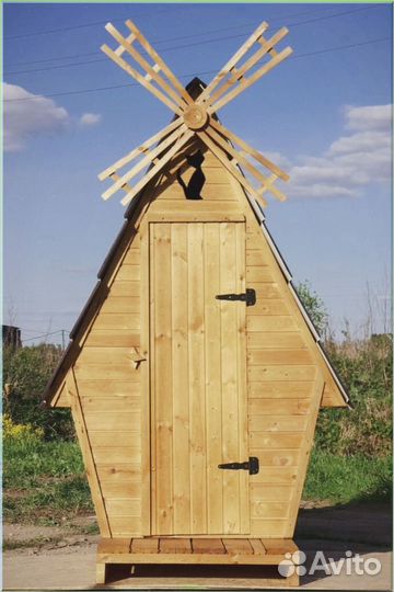 Дачный туалет с лебедем ифу 387