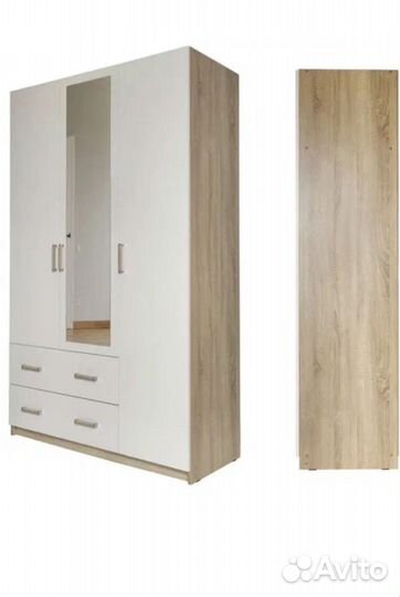 Шкаф бельевой дуб сонома/ белый