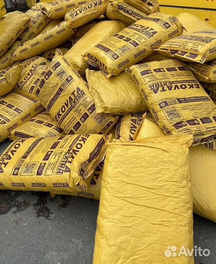 Утеплитель эковата в мешках