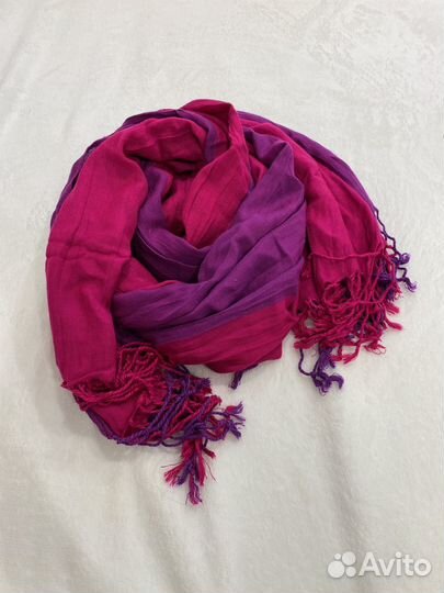 Палантин ярко розово-фиолетовый 60х168 см