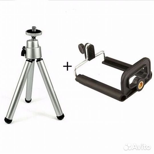 Тринога с держателем для телефона