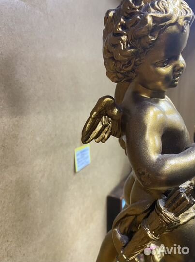 Часы каминные «Купидон» 19 век высота 55 см