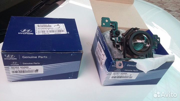 Фары противотуманные Hyundai Solaris 2017 (линзы)