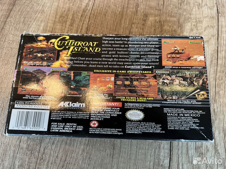 CutThroat Island для Super Nintendo (snes) PAL