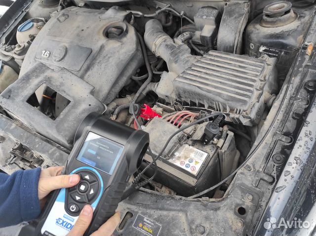 Диагностика Проверка Аккумулятор Зарядка