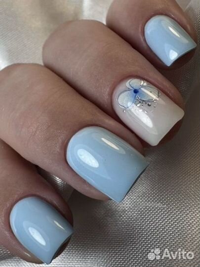 Модель на маникюр с покрытием