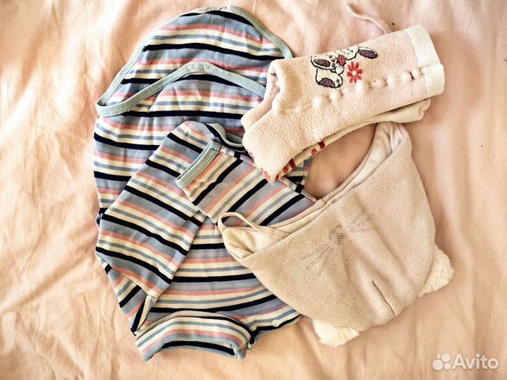 Пакет вещей для девочки 68-74-80