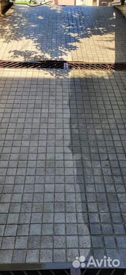 Мойка-чистка, уборка тротуарной плитки