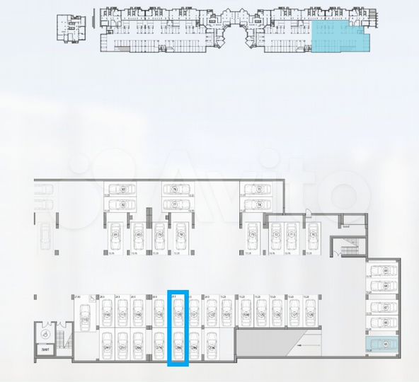 Машиноместо, 26 м²