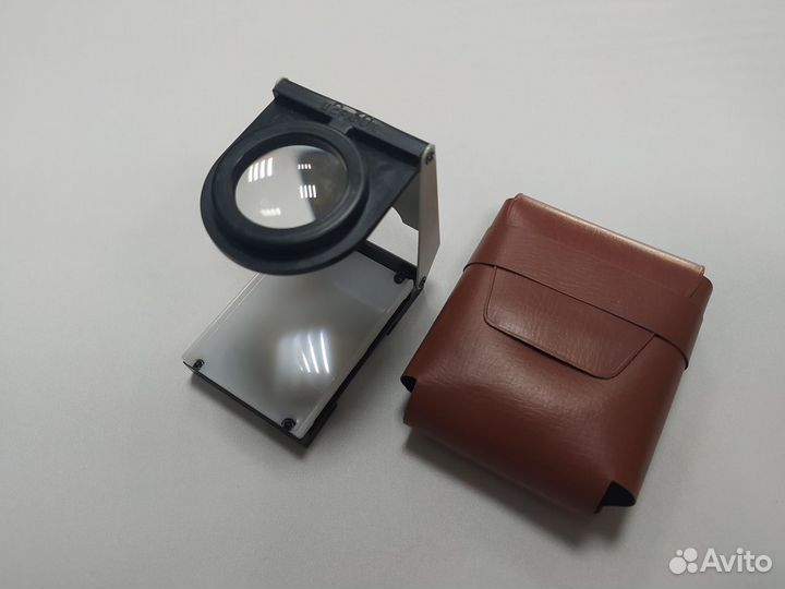 Лупа для просмотра пленки, СССР в чехле