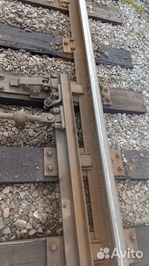 Стрелочный перевод 1/9 на деревянных шпалах