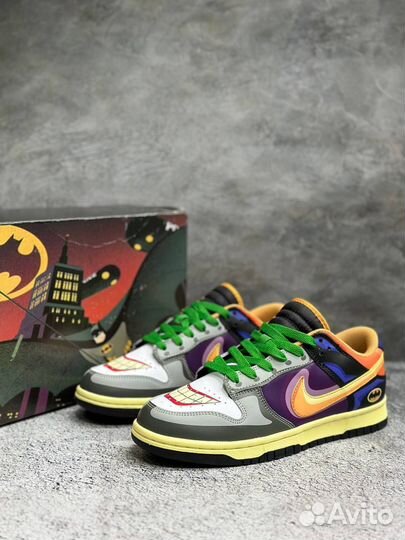 Кроссовки мужские Nike Dunk Batman Joker Найки