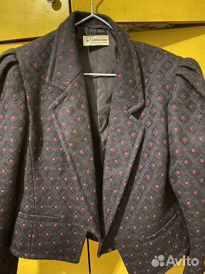 Винтажный пиджак шерсть