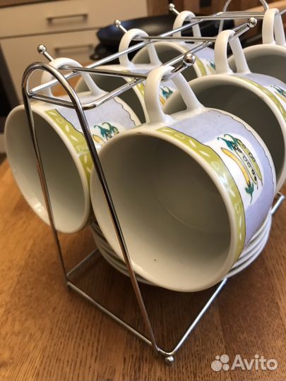 Чайный сервиз на 6 персон, новый