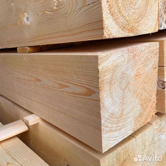 Брус сосна камерной сушки 90х140х6000мм, строганны