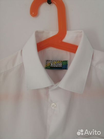 Рубашка белая школьная р. 158