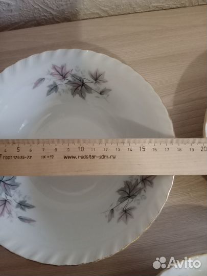 Новый набор тарелок из СССР японский фарфор