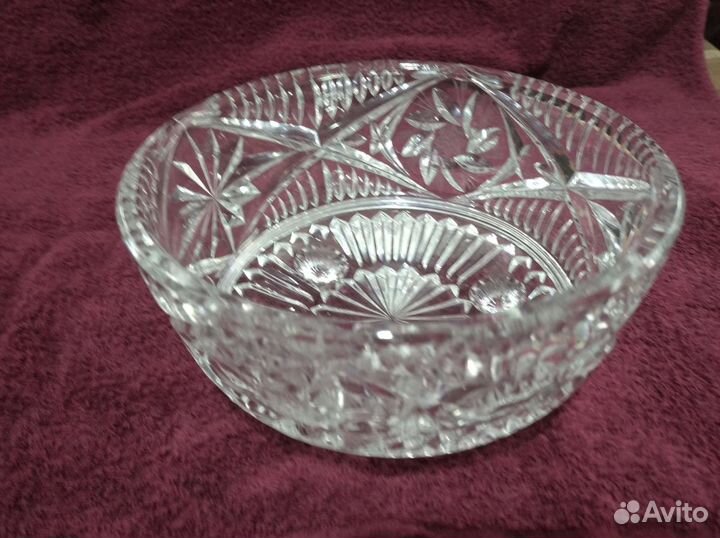 Ваза хрустальная на ножке СССР