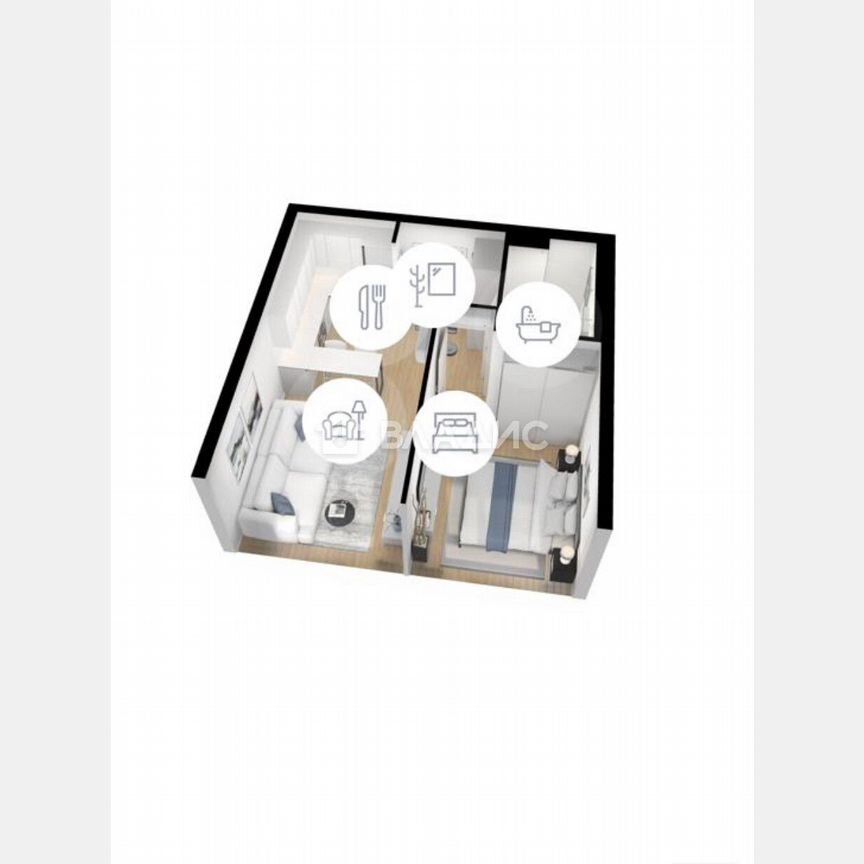 1-к. квартира, 36,1 м², 11/22 эт.