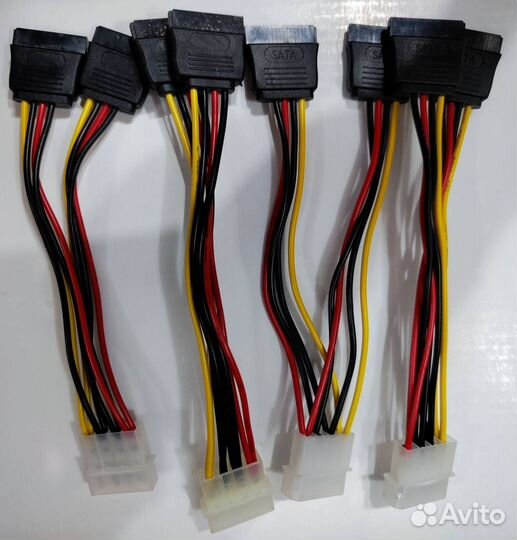 Кабель-шлейф Molex, SATA, IDE, FDD