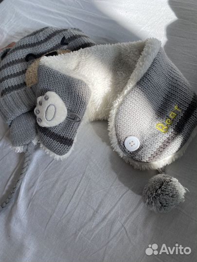 Шапка и шарф детский